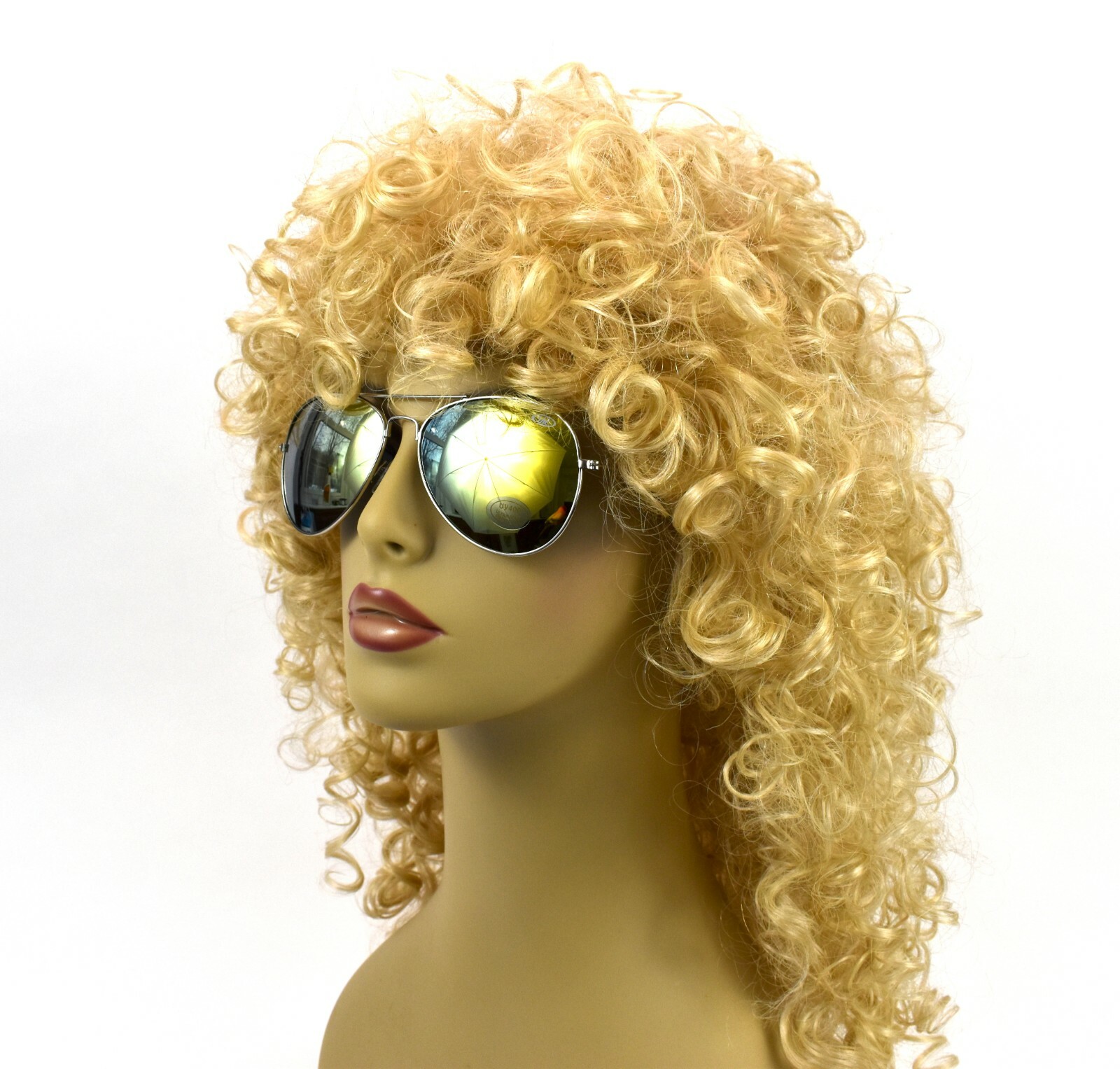 One Way Mirror Aviator Sunglasses * UV400 * Shatter Resistant * unisex * Yellow