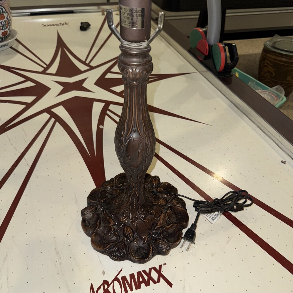 Bronze Lamp With A Dark Bronze Color