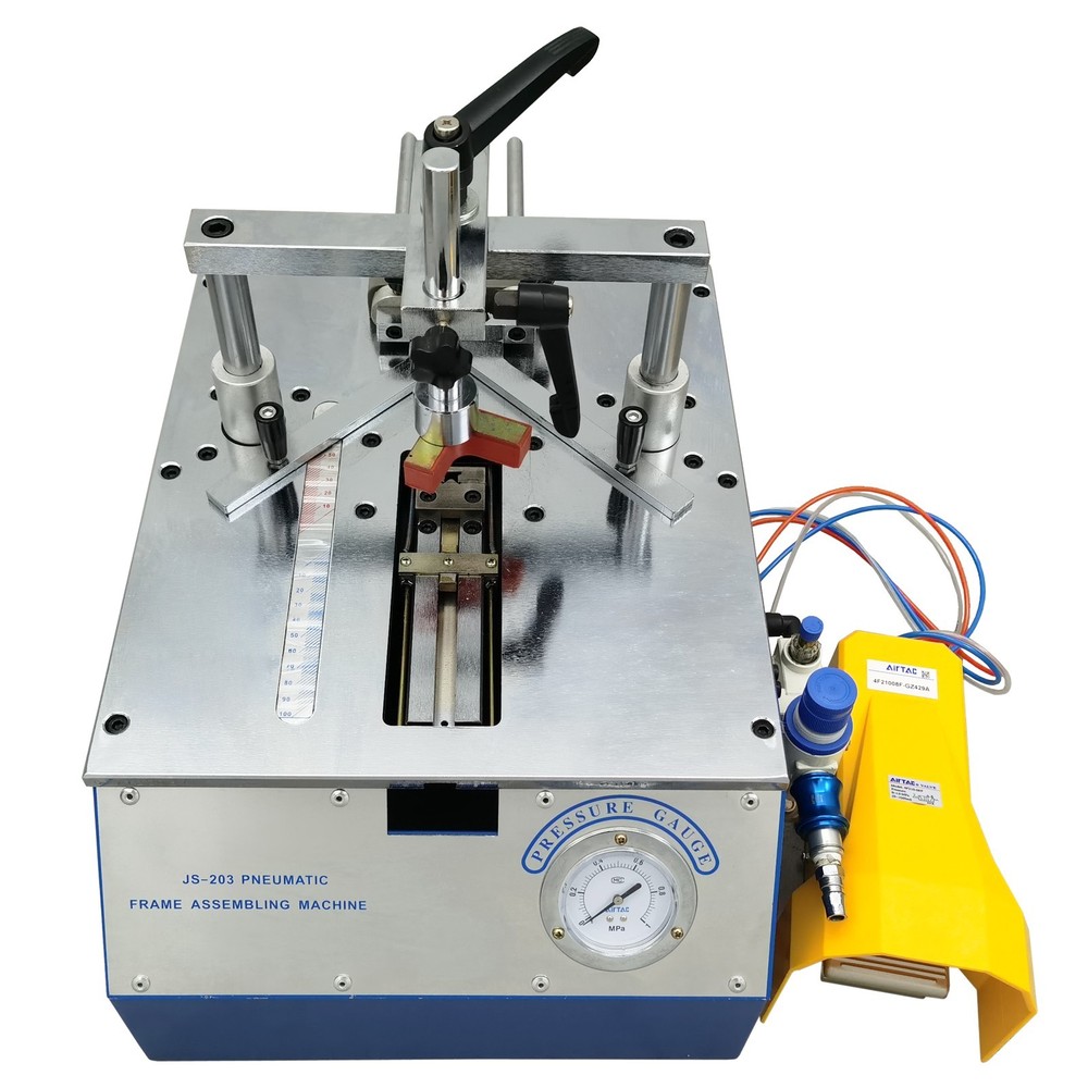 Desktop Pneumatic Angle Nailing Machine Wood Frame Decoration Nailing Machine