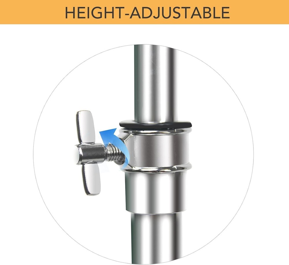 Professional Quality Cymbal Stand - Adjustable Height, Double Braced Stability