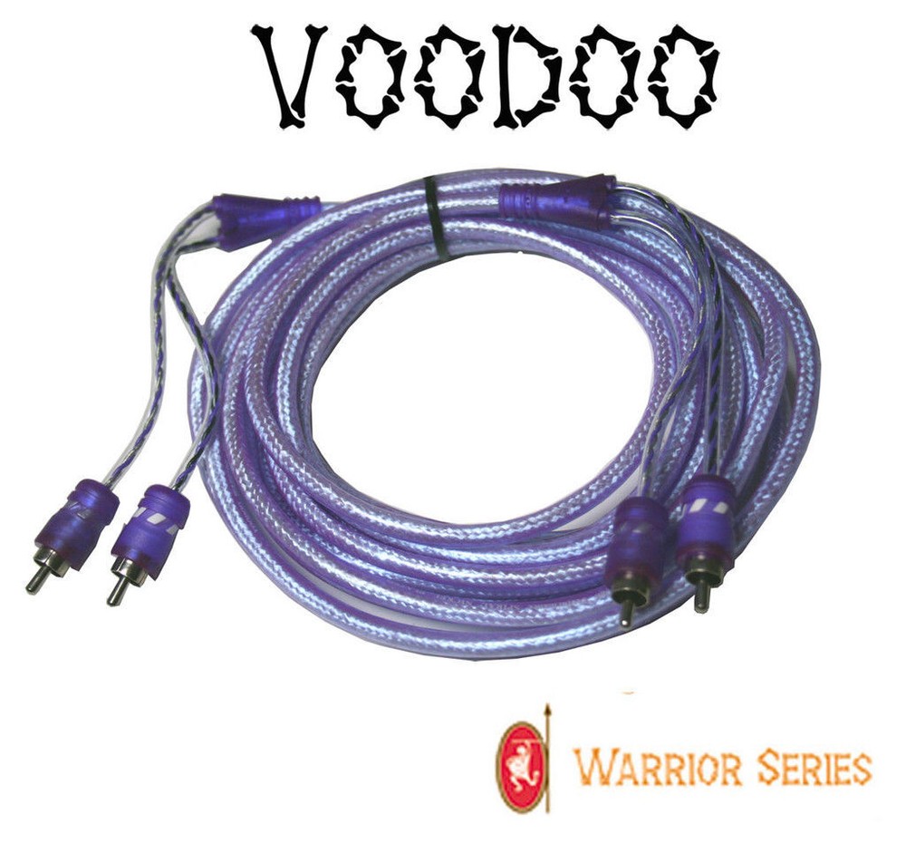 VOODOO 6.4 ft 2 Meter RCA INTERCONNECT cable PURPLE