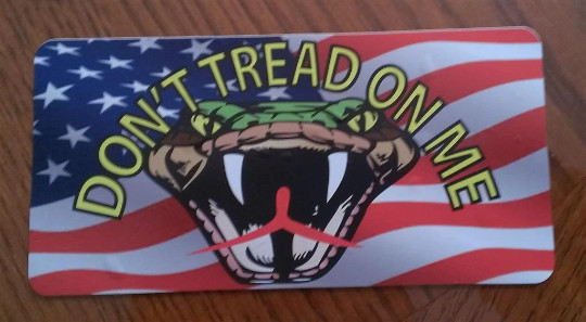 Don't Tread on Me Decal Second Amendment (6x3)