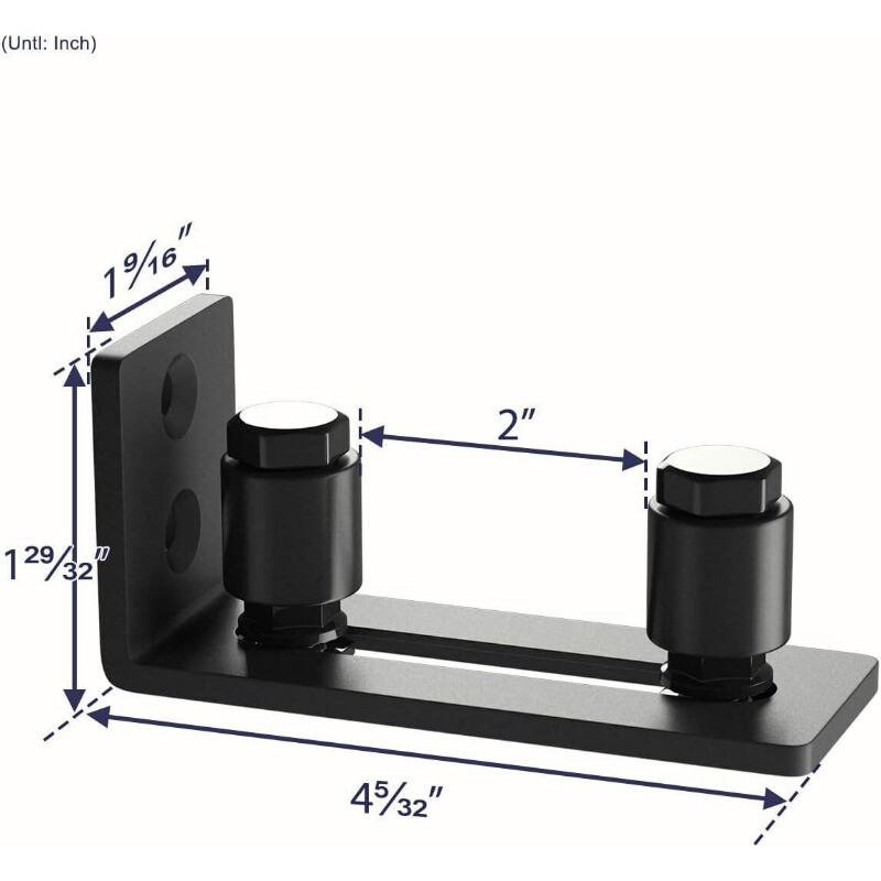 2✖ Adjustable Wall Floor Guide for Sliding Barn Door Hardware Kit Wall-mounted