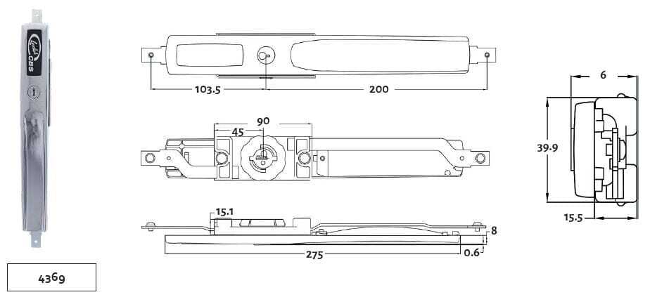 Lenlok Garage Roller Door Lock 4369