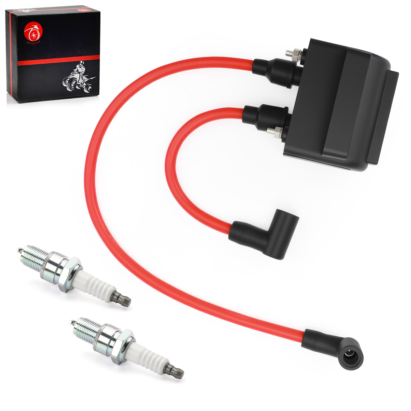 Ignition Coil & Spark Plug Wire Cap For Heritage Softail Classic FLSTC 1991-1999