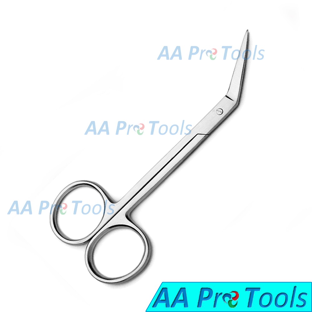 AA Pro: Iris Scissors 4.5" Angled, Professional Surgical Instruments