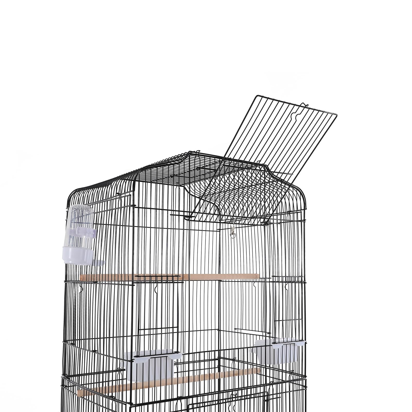 54 Inch Bird Cage with 4 Feeding Bowls and Waterer Iron Cage