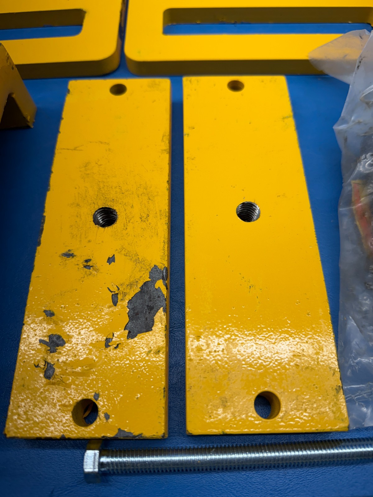 Vestil FTDC-6-4400 4,400lbs Capacity Forklift Yellow Tie-Down Clamps