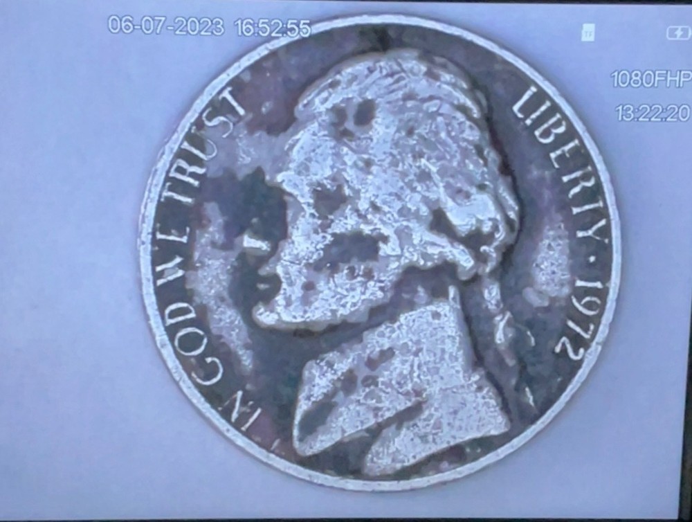 1972 jefferson nickel no mint mark unique