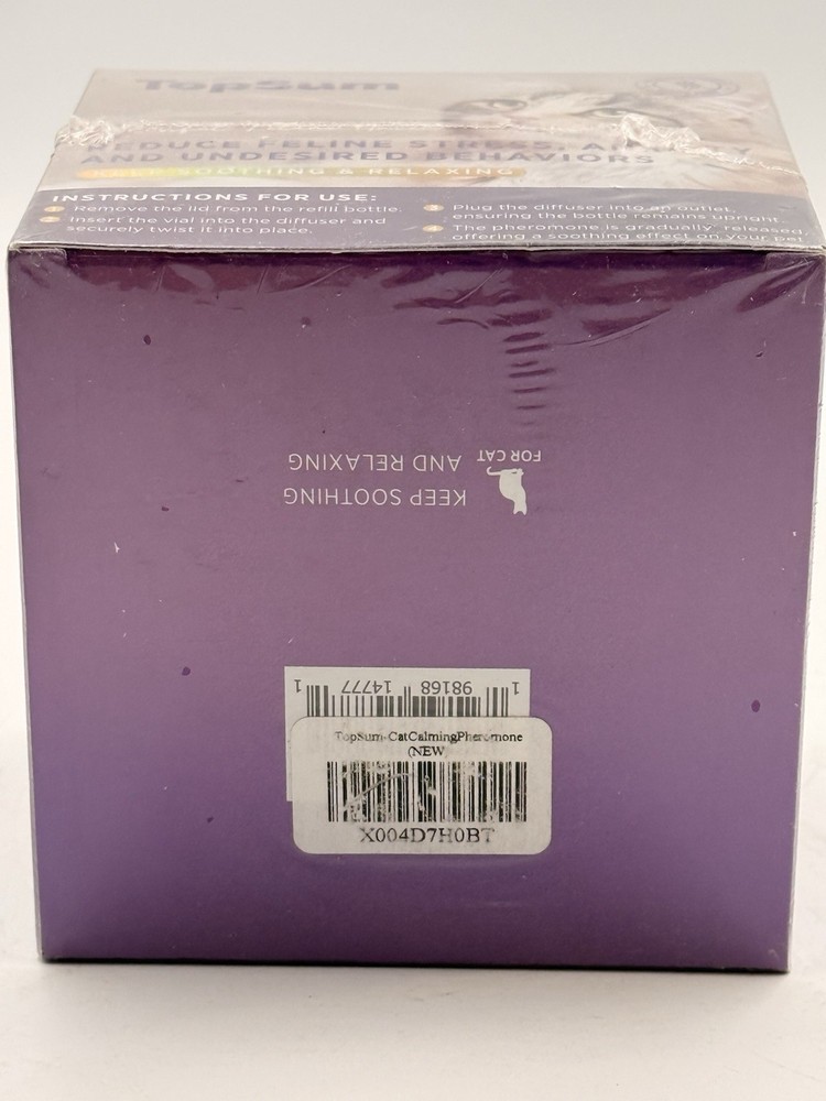 TopSum Cat Calming Diffuser Pheromone 4 Refills 48ml Keep Soothing & Relaxing