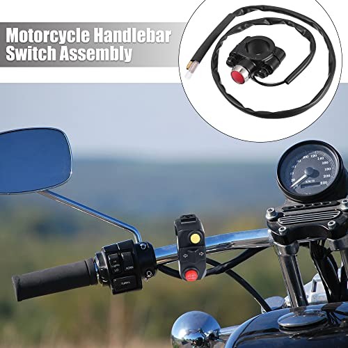 1Pcs 7/8" Motorcycle Handlebar Control Horn Start Switch Button with