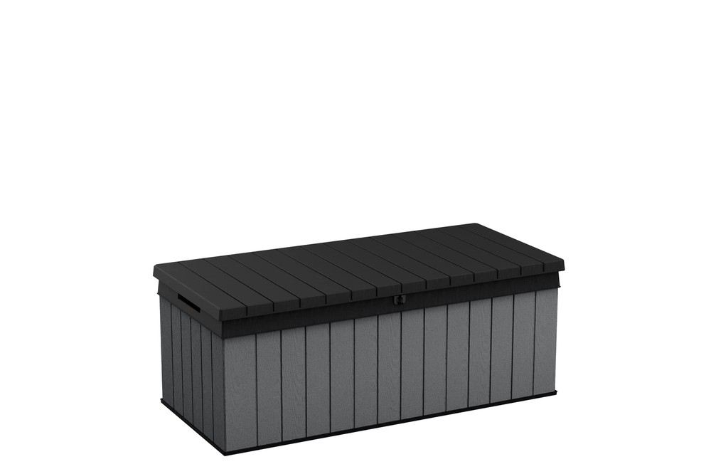 Keter Darwin 100 Gallon Resin Large Deck Box Organization and Storage for