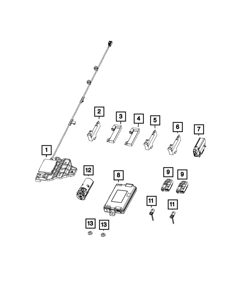 Genuine Mopar Hub Receiver 68356576AB