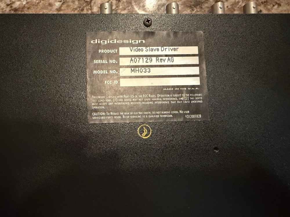 Digidesign Video Slave Driver MH033