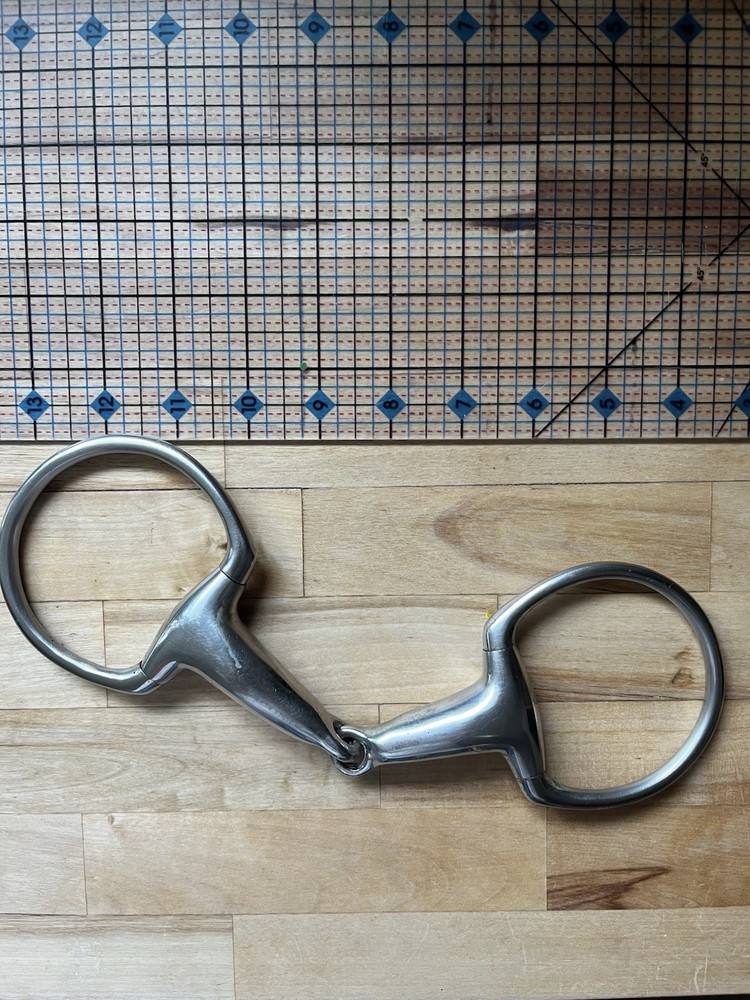 Eggbutt Snaffle Solid Thick Mouth Snaffle 4.5” Stainless Steel