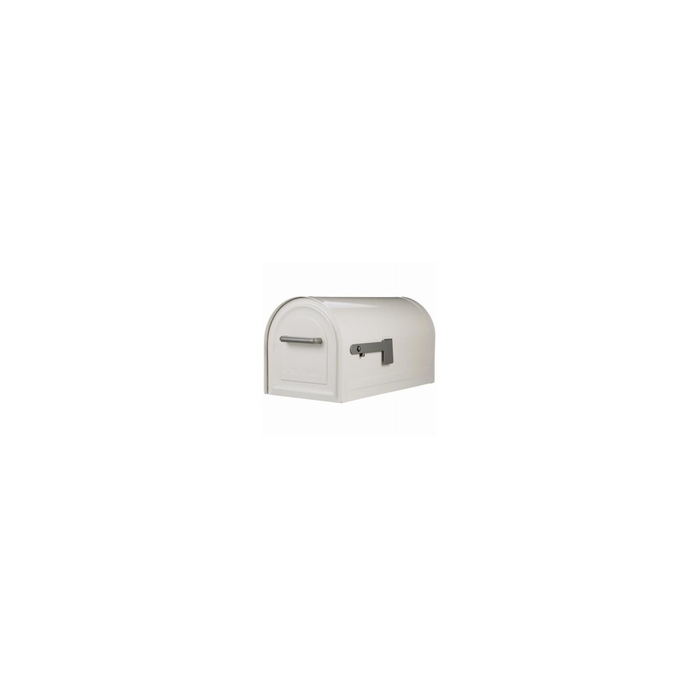 Gibraltar Mailboxes MB981WAM Reliant Large, Locking, Post-Mount Mailbox, White