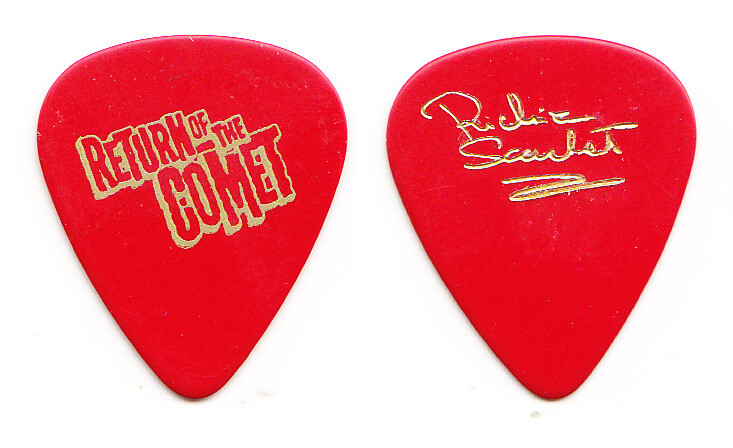 Ace Frehley Richie Scarlet Return Of The Comet Red Guitar Pick - 1997 Tour KISS