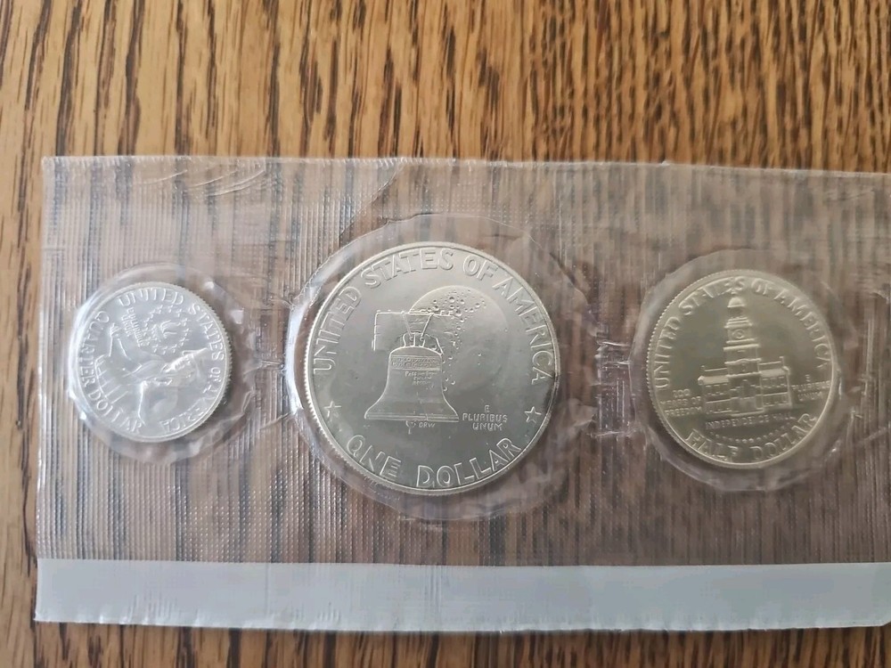 Rare Bicentennial 40% Silver Set $1 $.50 $.25