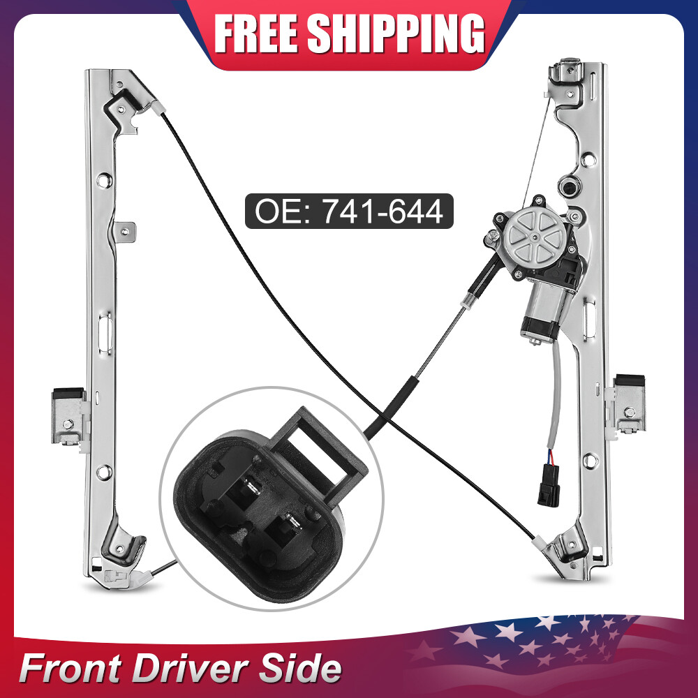 Front Left Driver Side Power Window Regulator w/ Motor for Chevy Silverado GMC