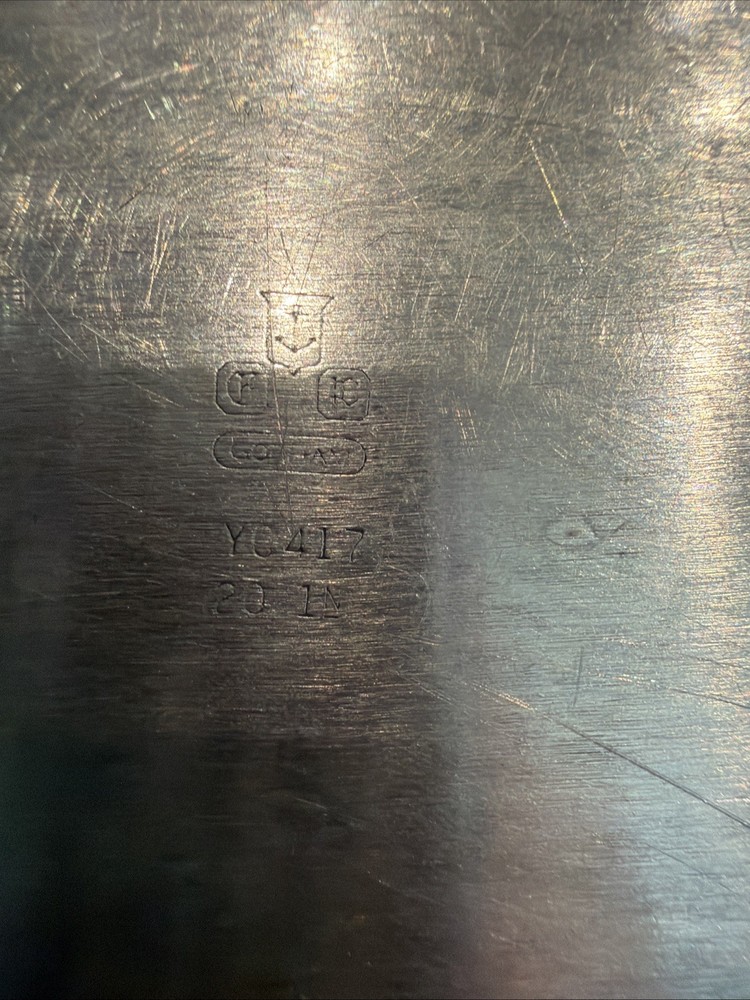 Gorham YC417 Silverplate Serving Tray 20” Oval Large Ornate