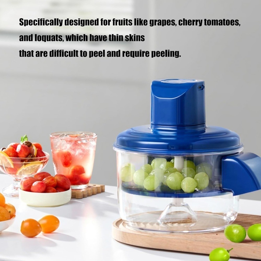 Electric Grape Peeler Machine Automatic Cherry Tomato Peeling Fruit Skin Remove