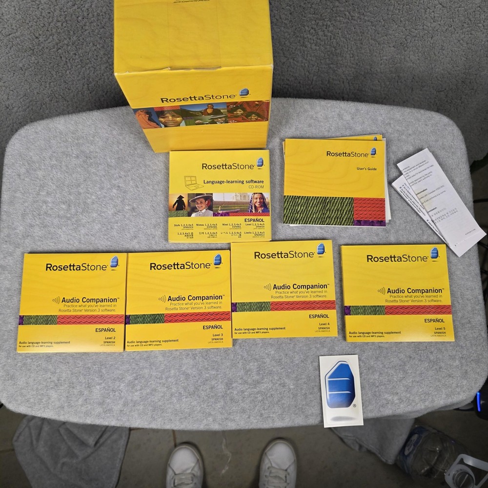 Rosetta Stone Spanish CD-ROM Language Course Windows Mac V3 With Audio Set