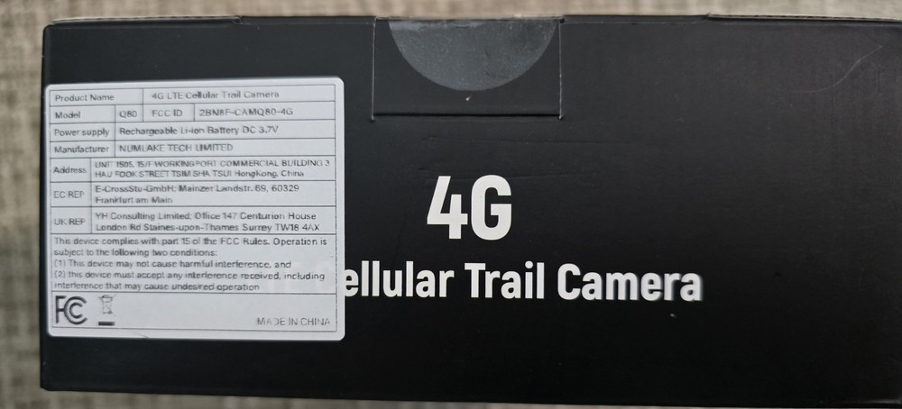 4G LTE Cellular Trail Camera Solar Powered (built In Sim Card) Two Way Talk!