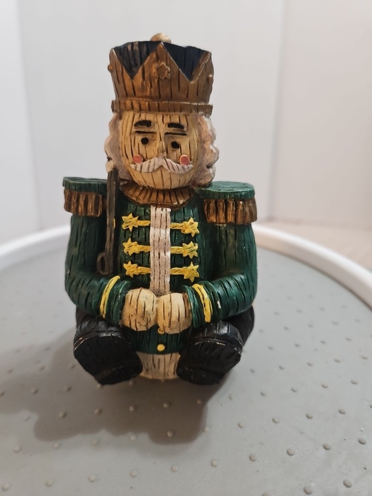 WINDSOR COLLECTION Sitting Nutcracker Collectible FIGURINE