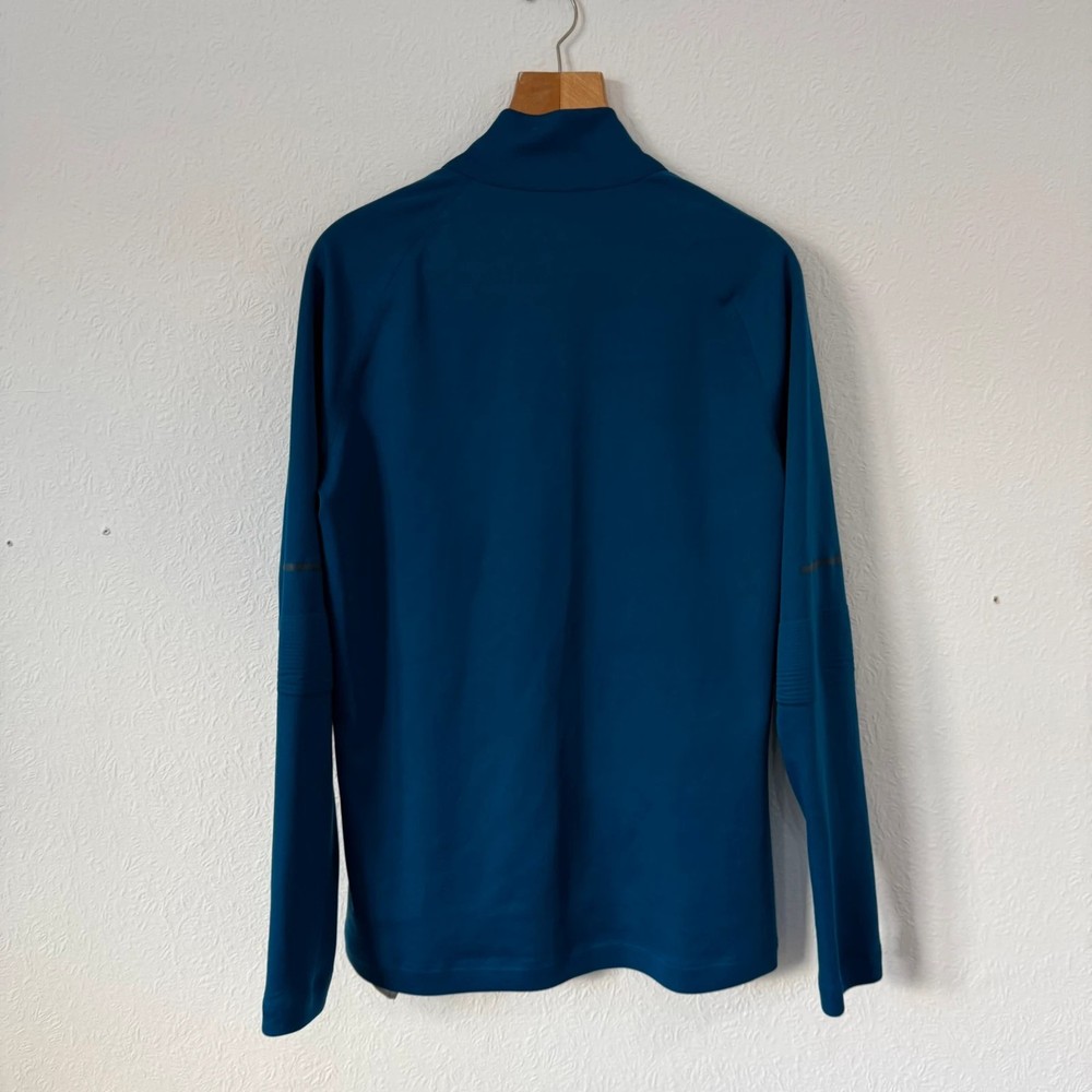 Adidas Running Jacket Full Zip Teal Blue Long Sleeve Size Medium
