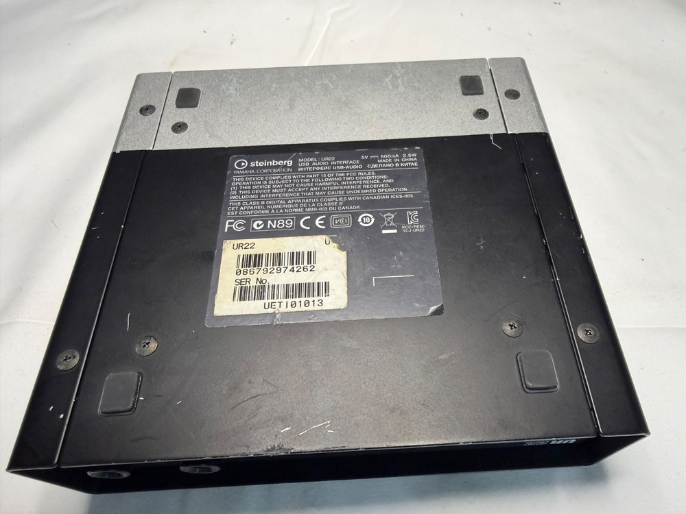 Steinberg UR22 USB Audio Interface 2x2 Steinberg Yamaha Recording Studio Unit