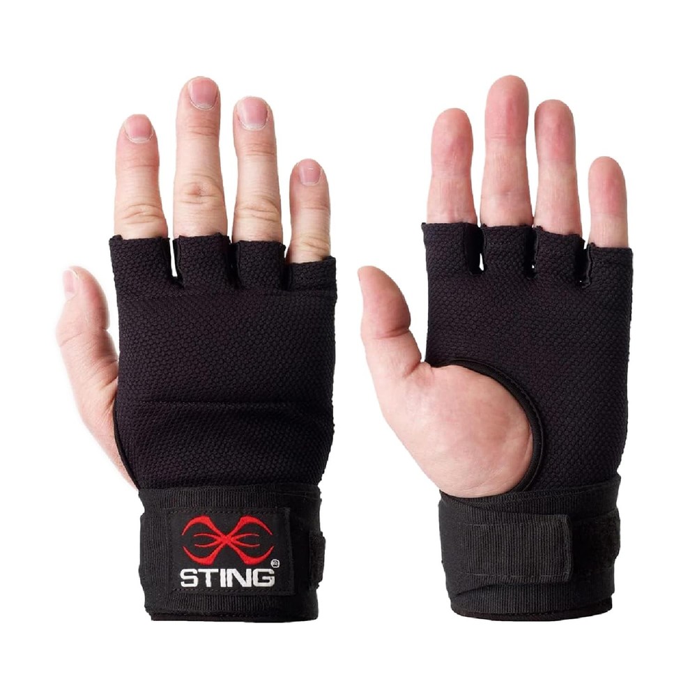 STING Quick Boxing Hand Wrap Gloves - Elastic Compression & Knuckle Padding -...