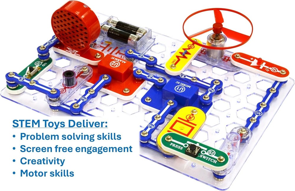 Snap Circuits Jr. SC-100 Electronics Exploration Kit, Over 100 Projects, Full Co
