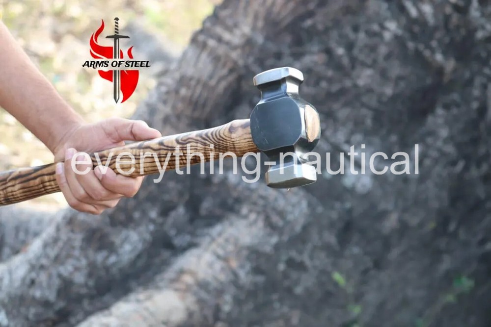 Blacksmith hammer. 3lb Blacksmith hand /Face Hammers Iron Blacksmith