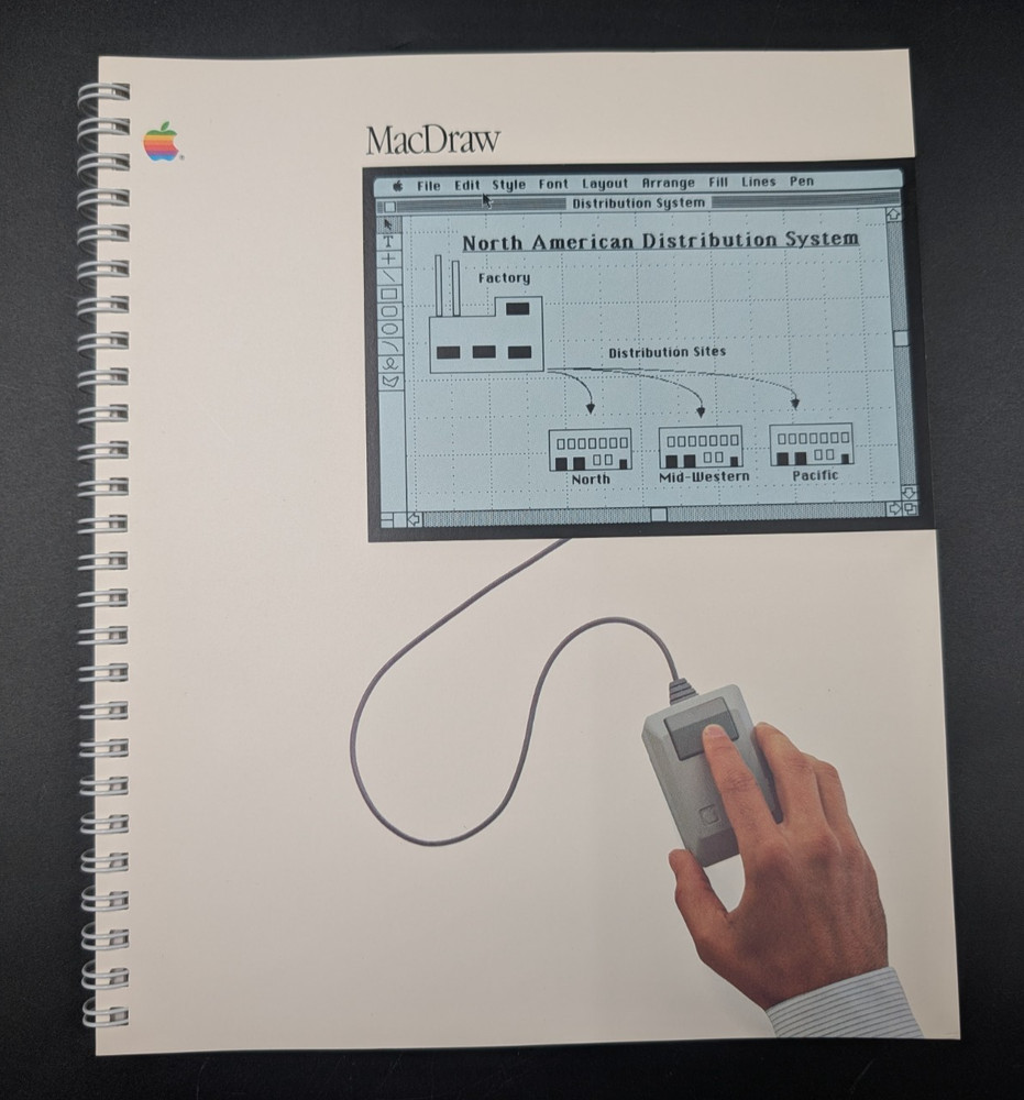 Vintage Software Macintosh MacDraw - UNUSED