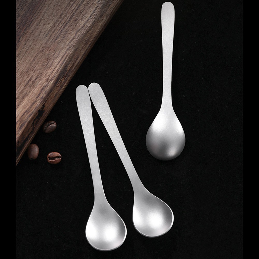 Titanium Teaspoon Espresso Spoon For Hiking For Camping Rust-resistant