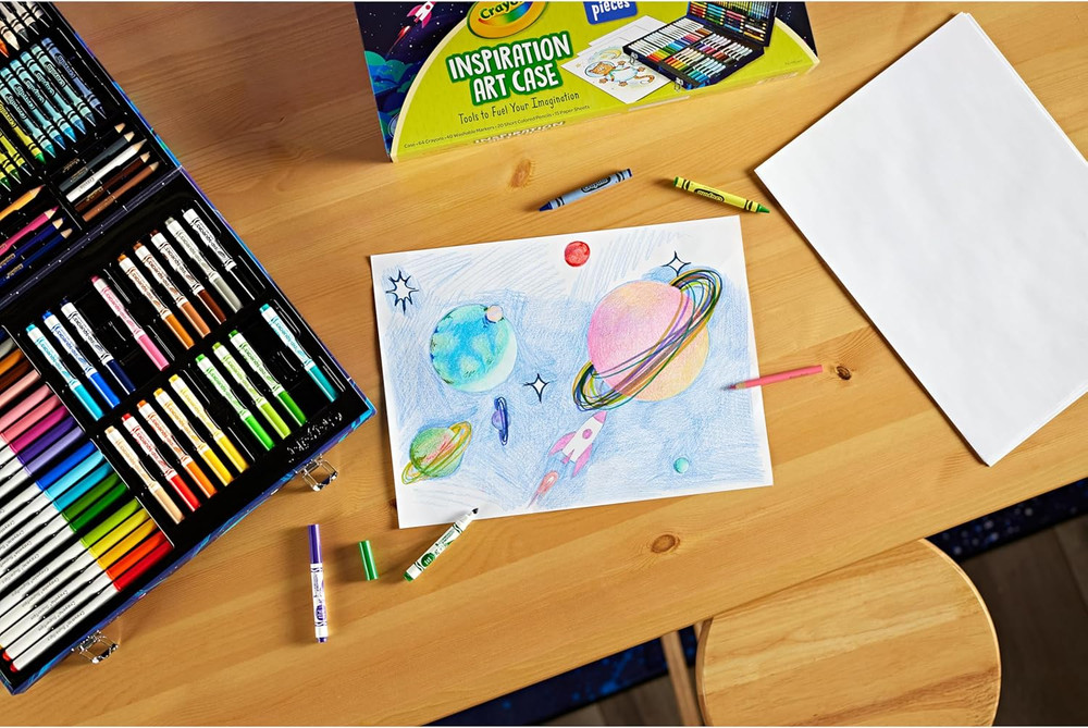 Inspiration Art Case Space Coloring Set (140Pcs), Essential Easter Basket Stuffe
