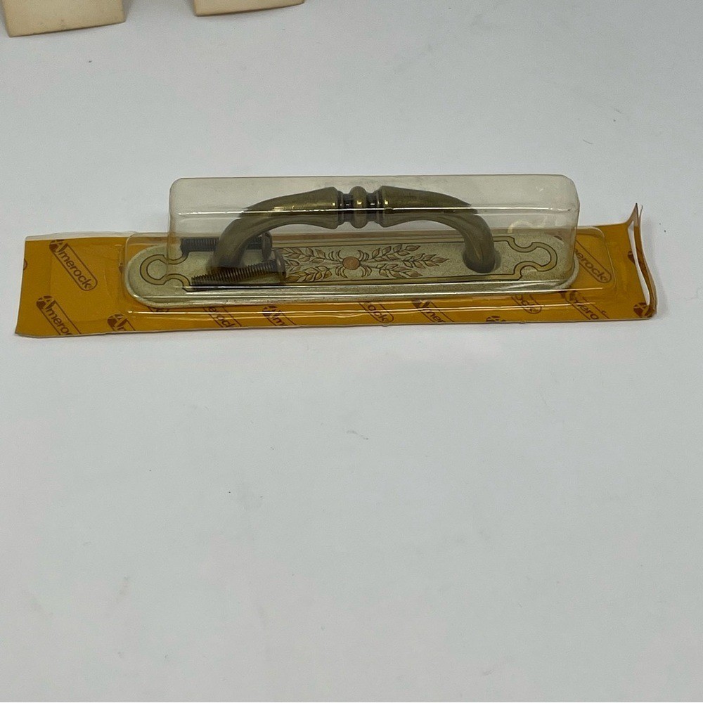 Vintage Amerock Drawer Handle Pull Hardware Lot Sears Bronze Original Packaging
