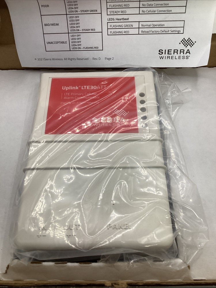 Sierra Wireless Uplink LTE30ATT Cellular Alarm Communicator 🟣 *MISSING PART*