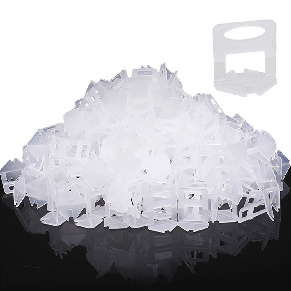 400 Pcs 1/16Inch Tile Leveling System Tile Leveler Spacer Clips for Installation