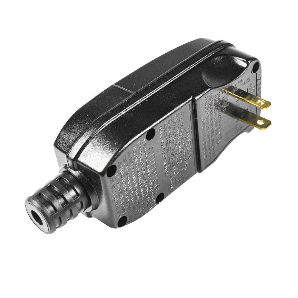 GFCI Replacement Plug Assembly, Auto Reset 15-Amp Non-Grounded 2-Wires 2-Prongs
