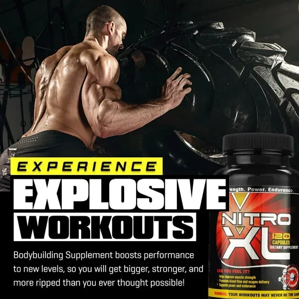 Nitric Oxide (120 Capsules) Explosive Bodybuilding Supplement