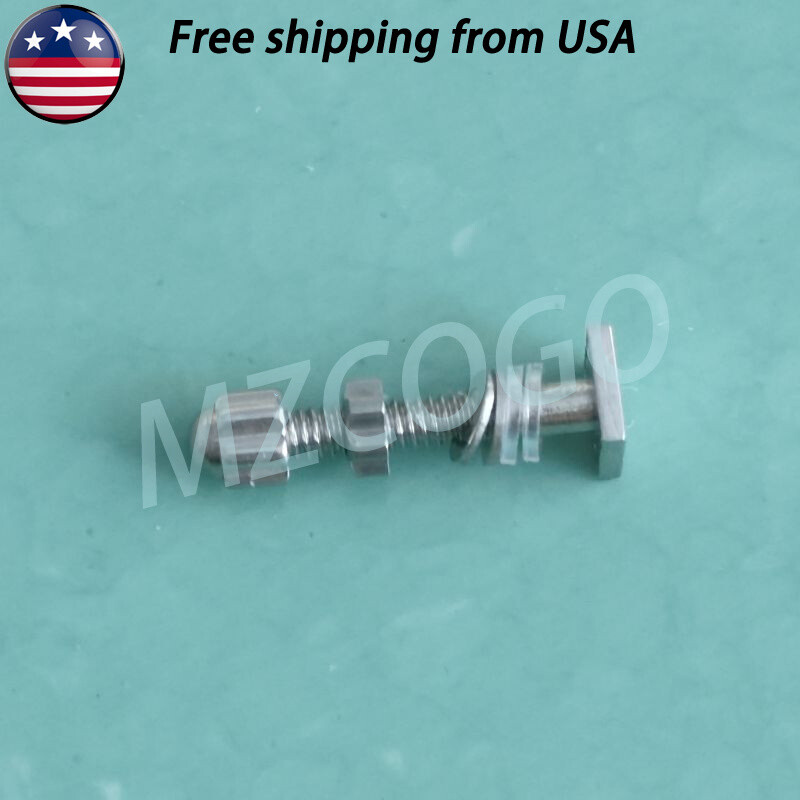 Replace For C ar tier Eyeglasses Frame 3.1*3.1mm Silver Square Screw & Bolt Sets