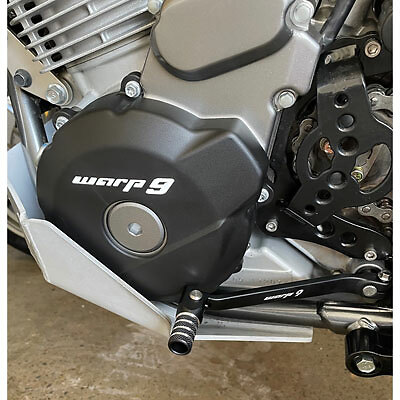 Warp 9 Engine Case Guards Black- DR650S 2015-2026-Dual Sport