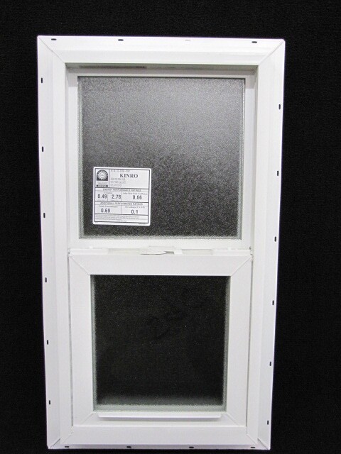 Mobile Home Window. 14x27 Vinyl "Obscured" Double Pane Glass