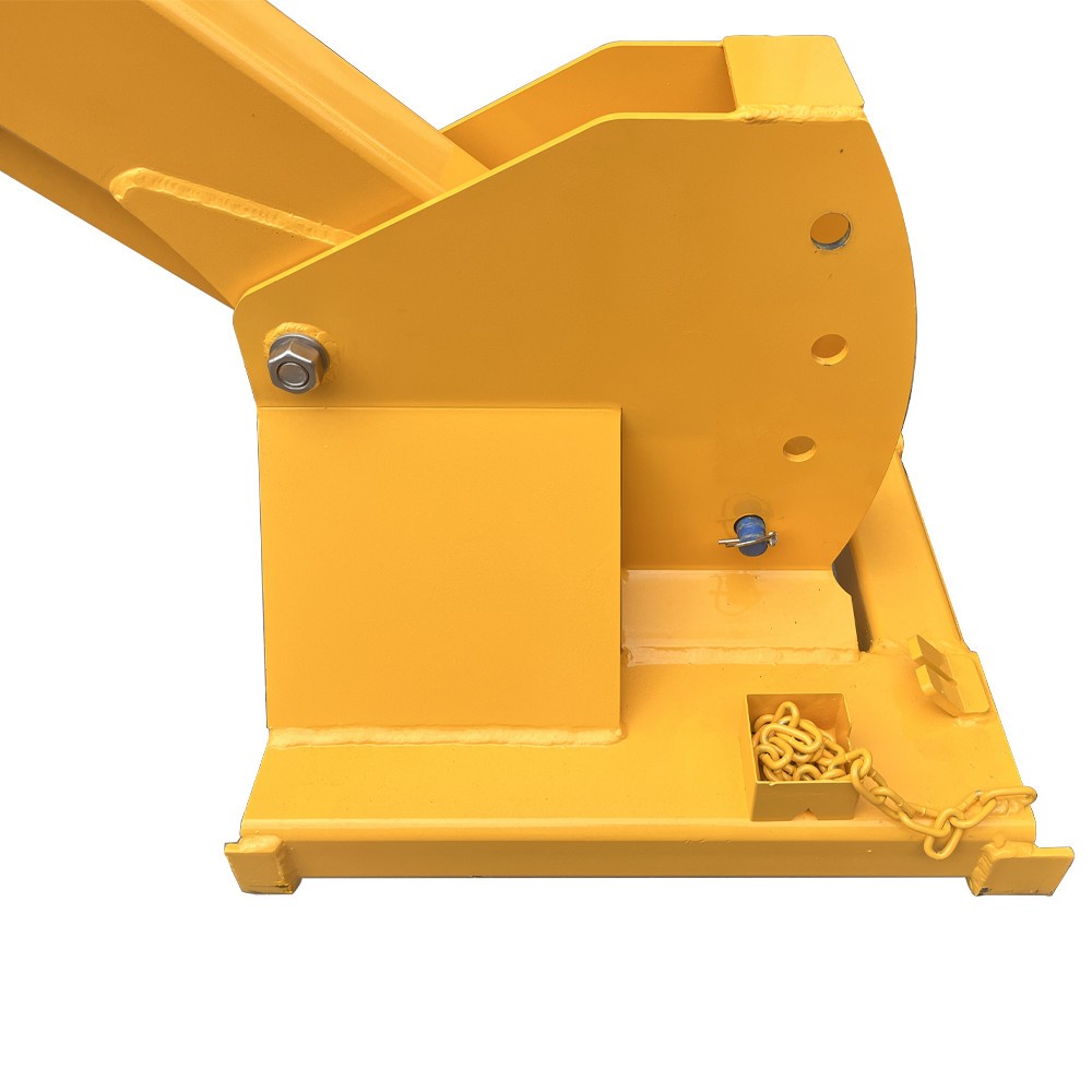 3T Forklift Telescopic Boom Attachment Adjustable Tilt Angle Lifting Crane Arm