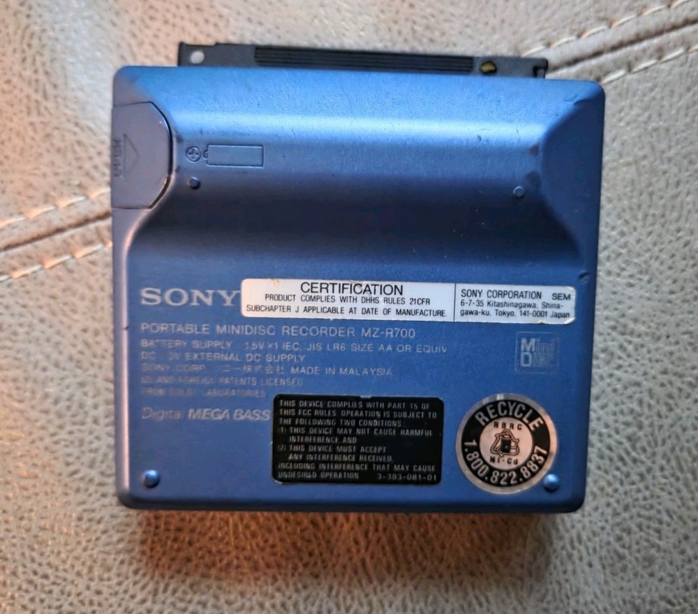 Sony Walkman MZ-R700 MiniDisc Recorder Complete Setup