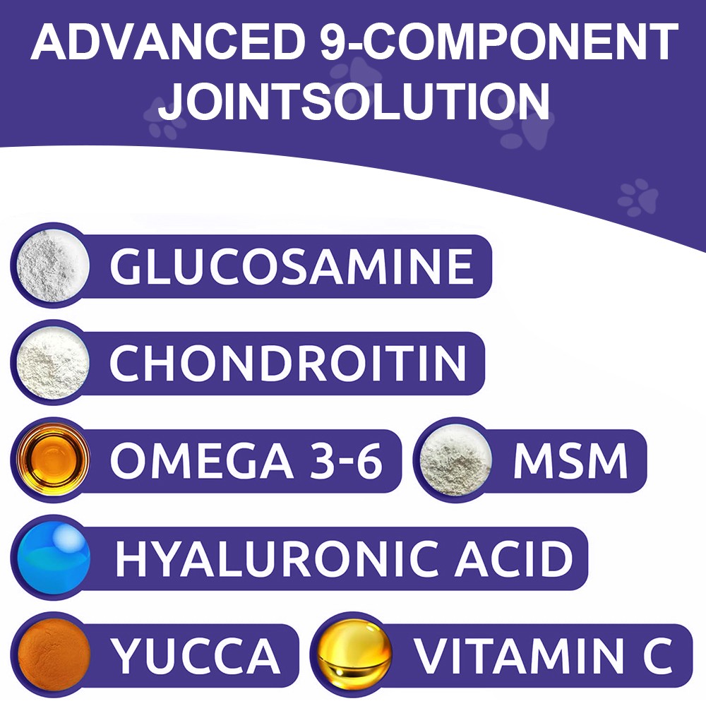 150 Chews Dog Hip and Joint Support Glucosamine Chondroitin MSM Supplement USA