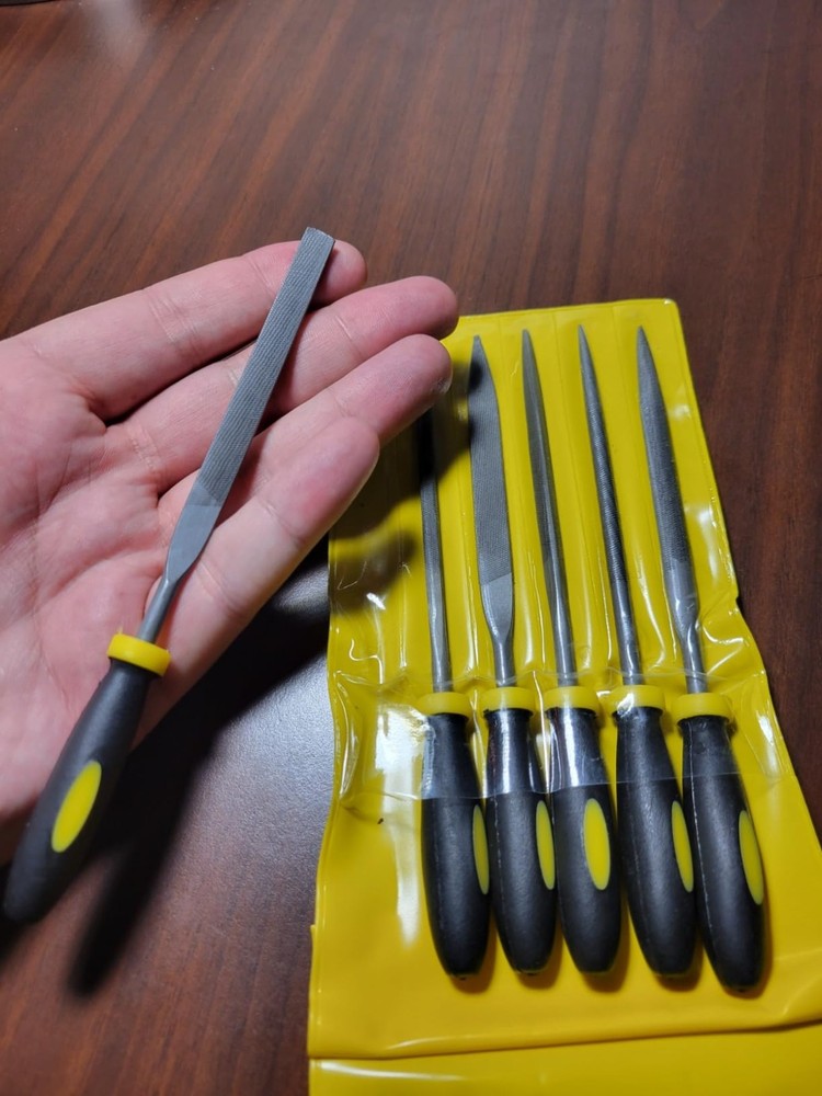 Mini Needle File Set 6PCS Metal Hand Files Flat Round Triangle Square Tool USNew