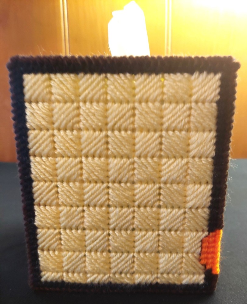 "Yosemite Sam" Tissue Box Cover (Plastic & Yarn) Finished