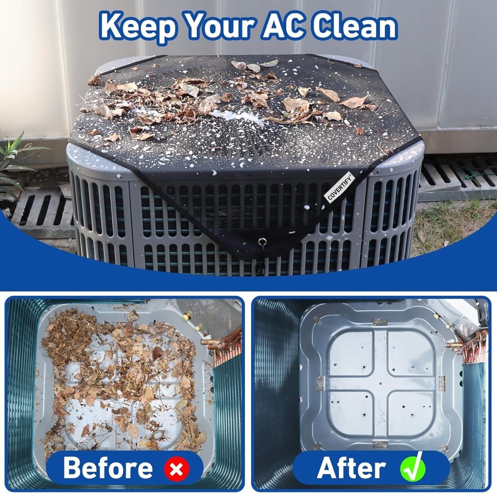 Central Air Conditioner Covers for Outside, Mesh AC Covers for Ou...